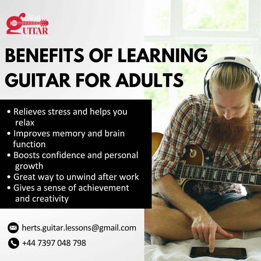Guitar for Adults in Hertfordshire
