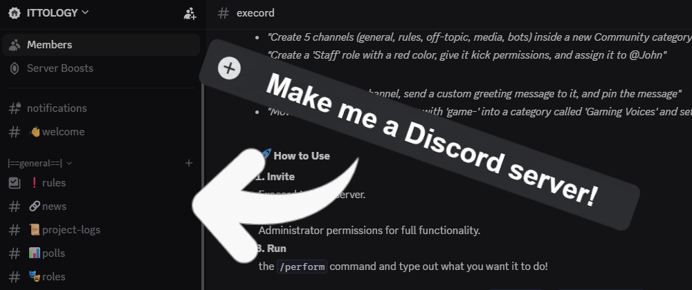 I stopped clicking in Discord. I just tell an AI what to do.