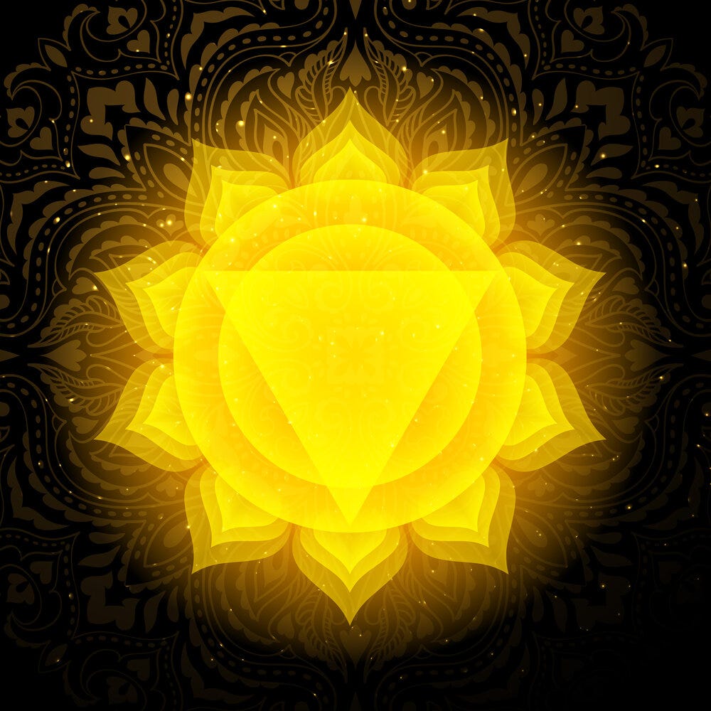 Yellow is the color of the Solar Plexus Chakra