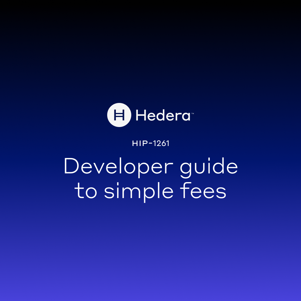 HIP-1261: A Developer Guide to Simple Fees