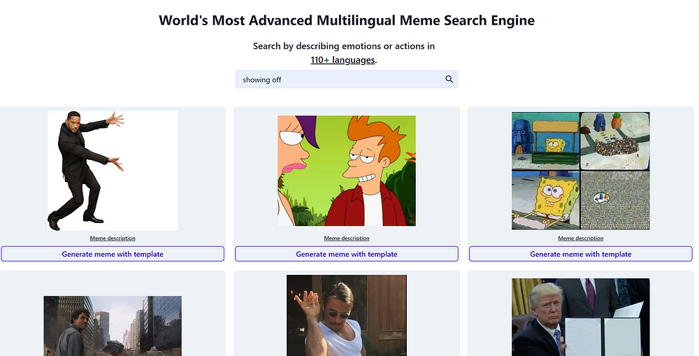 Advanced Meme Search