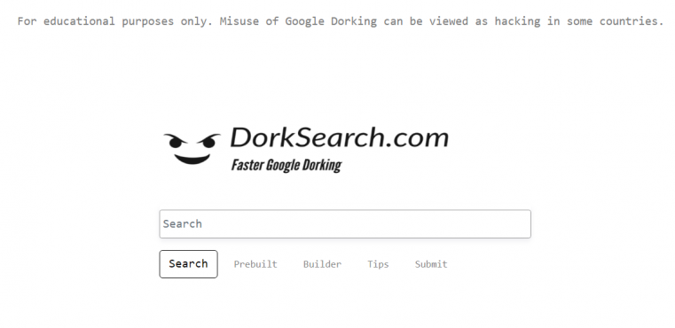 dork search the best free username lookup tool