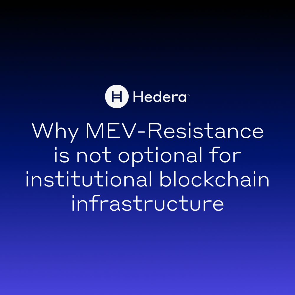 Why MEV-Resistance Is Not Optional for Institutional Blockchain Infrastructure