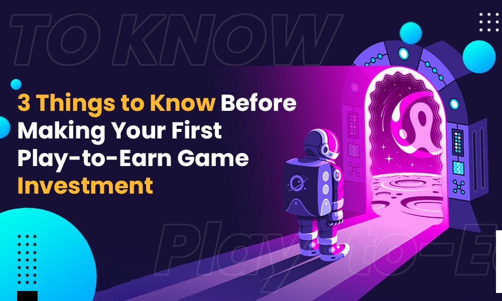 play to earn game investment