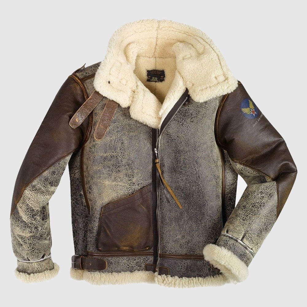 B3 bomber leather jacket