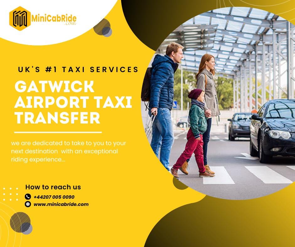 Skyward Bound: MiniCabRide's Tailored Journeys to Gatwick Airport taxi