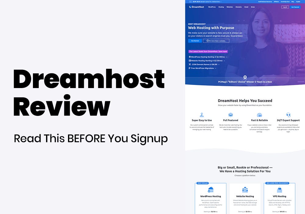 Shared Starter DreamHost Review