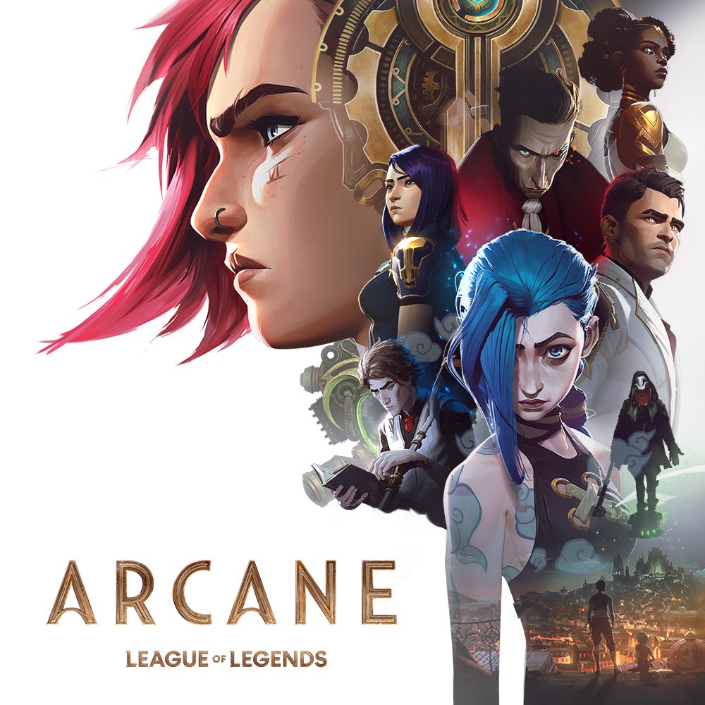 Poster of Netflix animated series Arcane based on league of legends