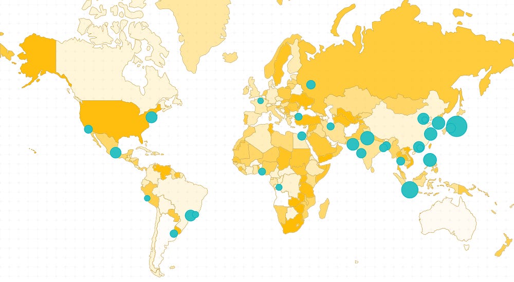 Download How to create pure react SVG maps with topojson and d3-geo