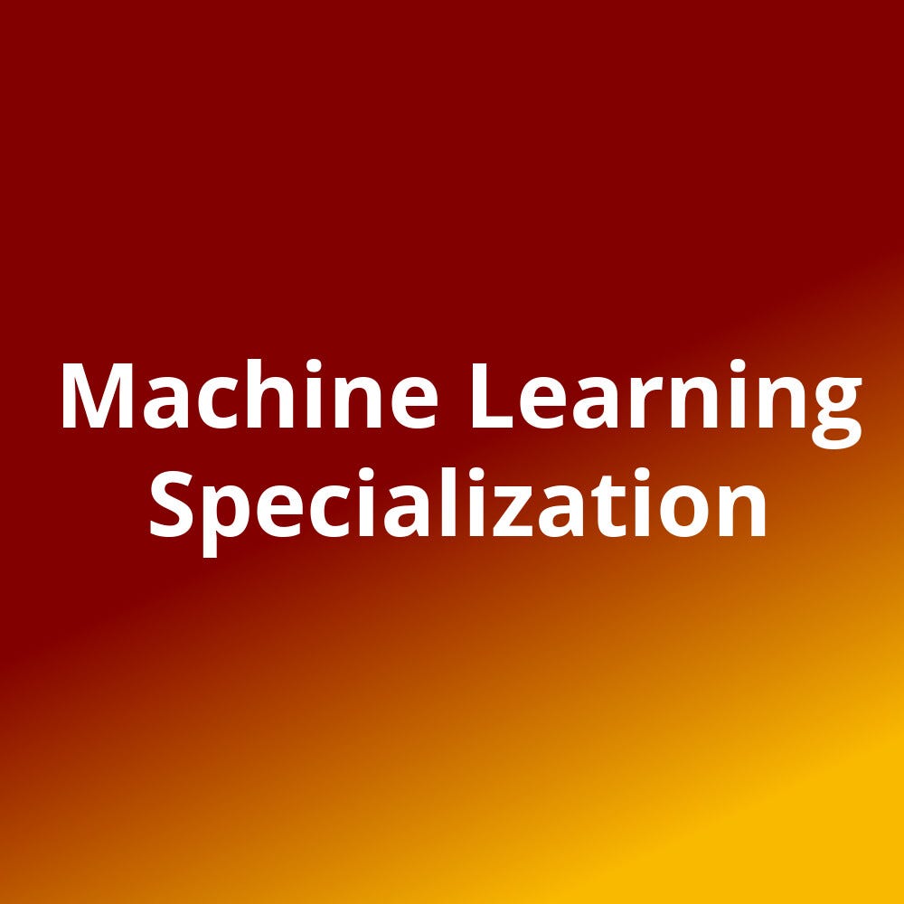 Machine Learning Specialization