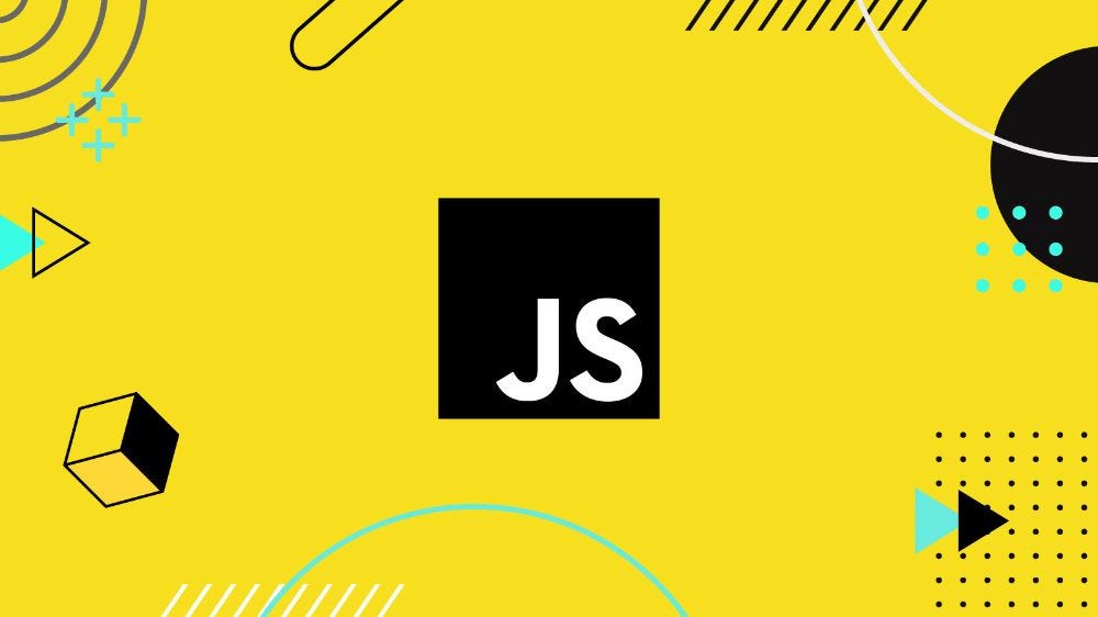 “JS” text with yellow background