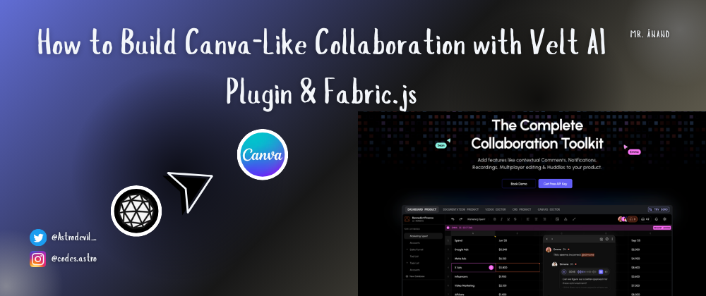 How to Build Canva-Like Collaboration with Velt AI Plugin & Fabric.js