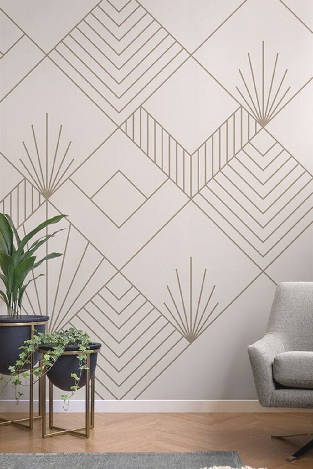Geometric wallpapers- Home decor