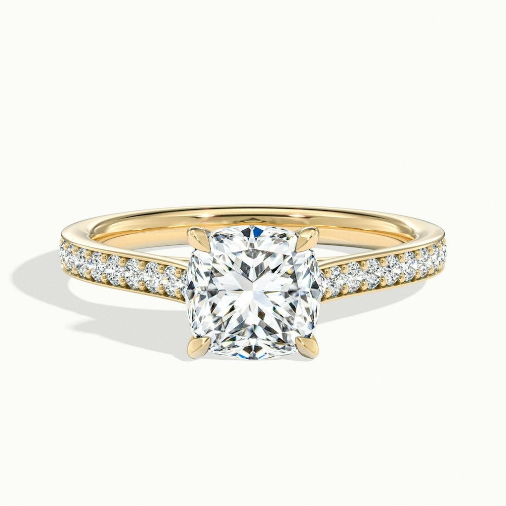 Cushion Cut Halo Engagement Rings