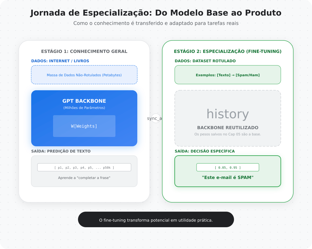 Fazendo um LLM do Zero — Sessão 06: Dando uma Profissão ao Modelo (Fine-Tuning) ‍⚕️