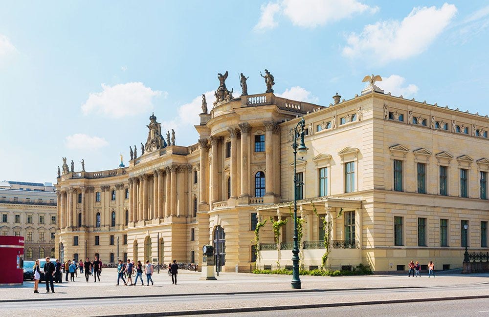 The Humboldt University main building in Berlin