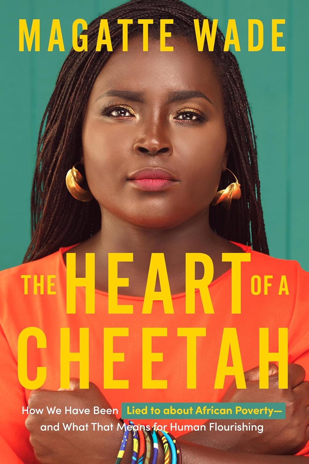 Book cover, The Heart of a Cheetah, by Magatte Wade.