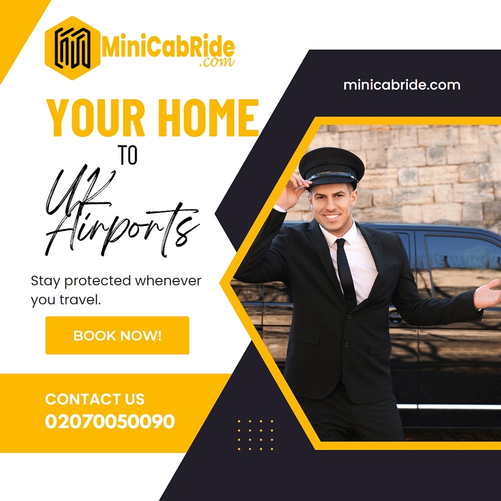 Convenient Travel with MiniCabRide - Your Heathrow, Gatwick, London, and Stansted Airport