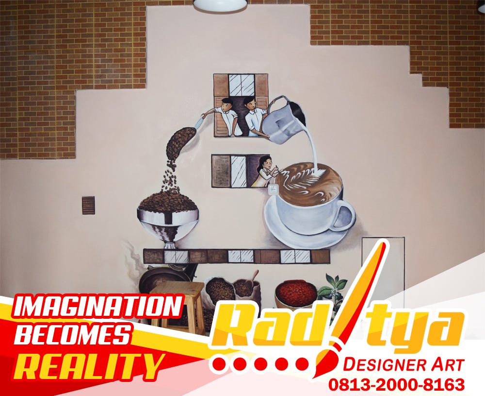 Penawaran Spesial Lukisan Dinding Cafe Raditya Designer Art