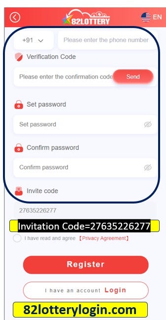 How To Register 82 Lottery Game