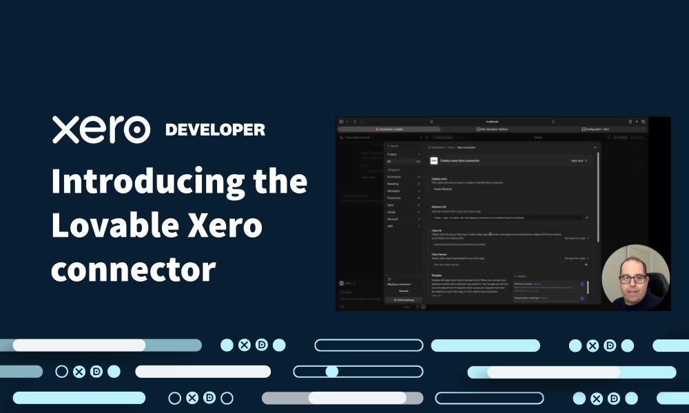 Introducing the Lovable Xero connector: build on your Xero data, no code required preview