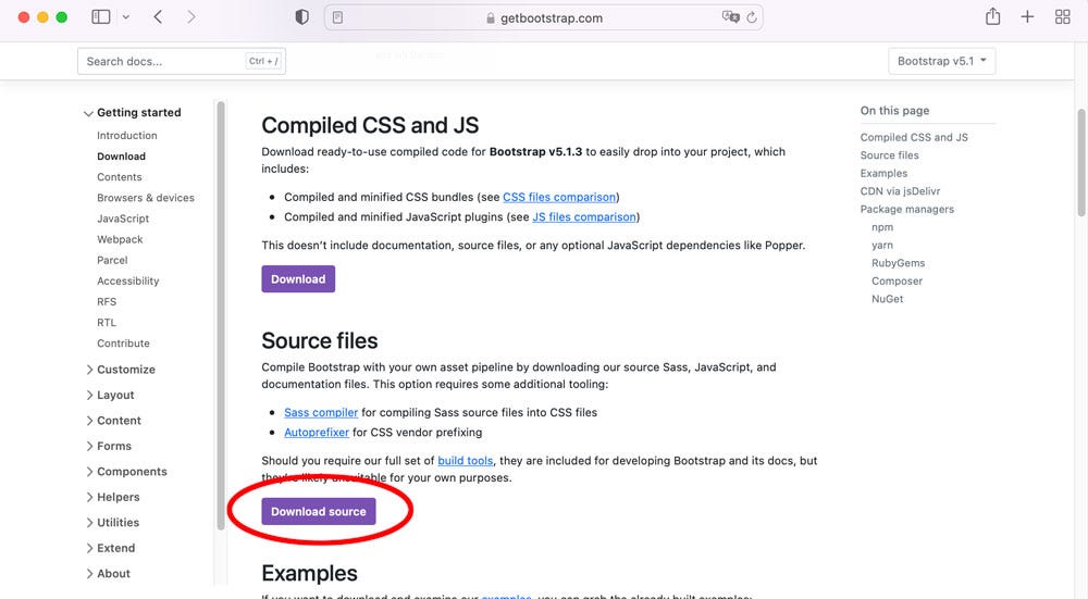 Download Bootstrap 5