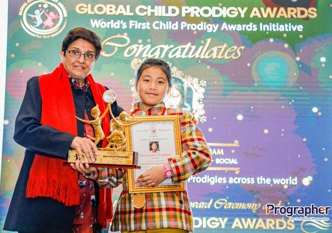 Licipriya kangujam Greta Thunberg of India recently won Global Child Prodigy Awards 2020.