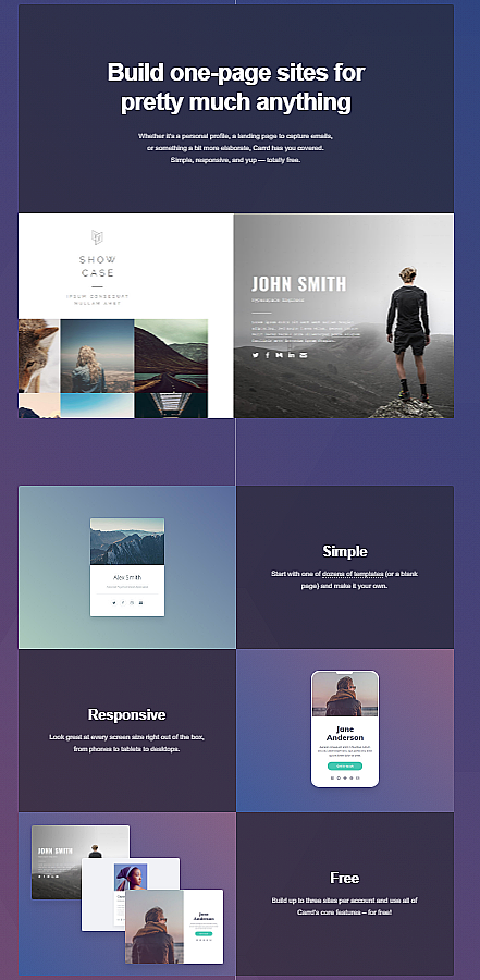Carrd / Onepage