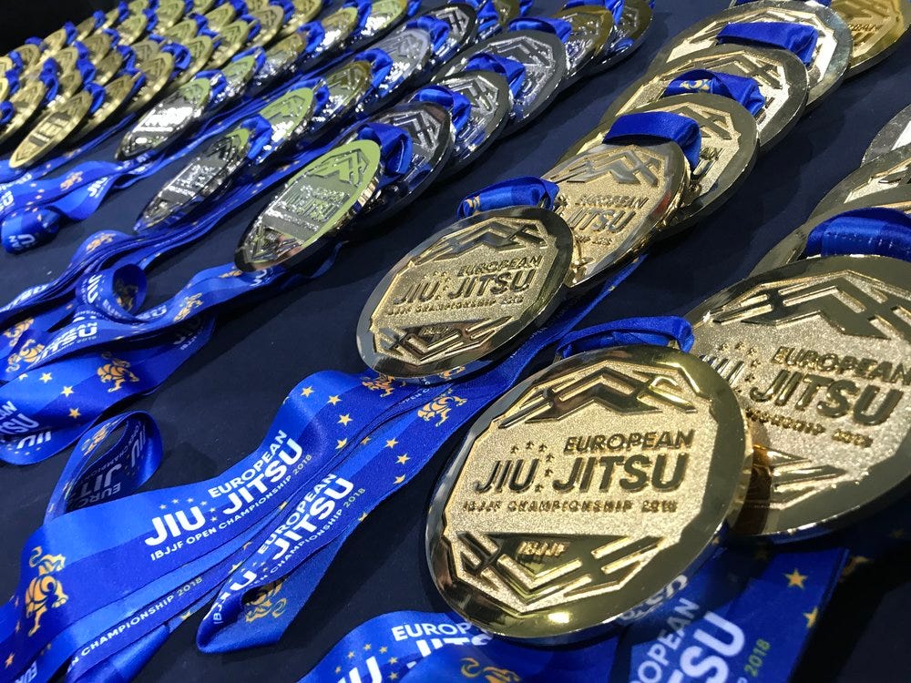 IBJJF European Jiu Jitsu Championship medals