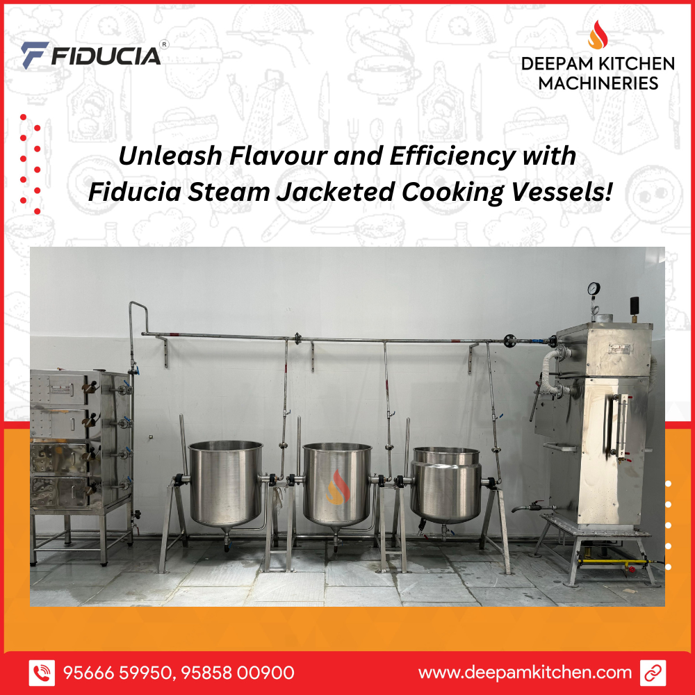 Steam Jacketed Steam Cooking Vessels Manufacturer — Deepam Kitchen Machineries