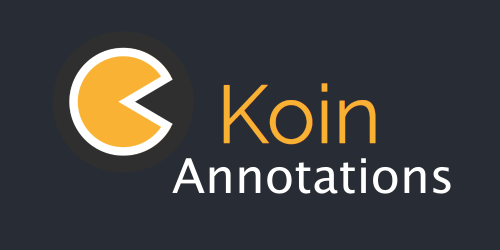 A made-up Koin Annotations logo