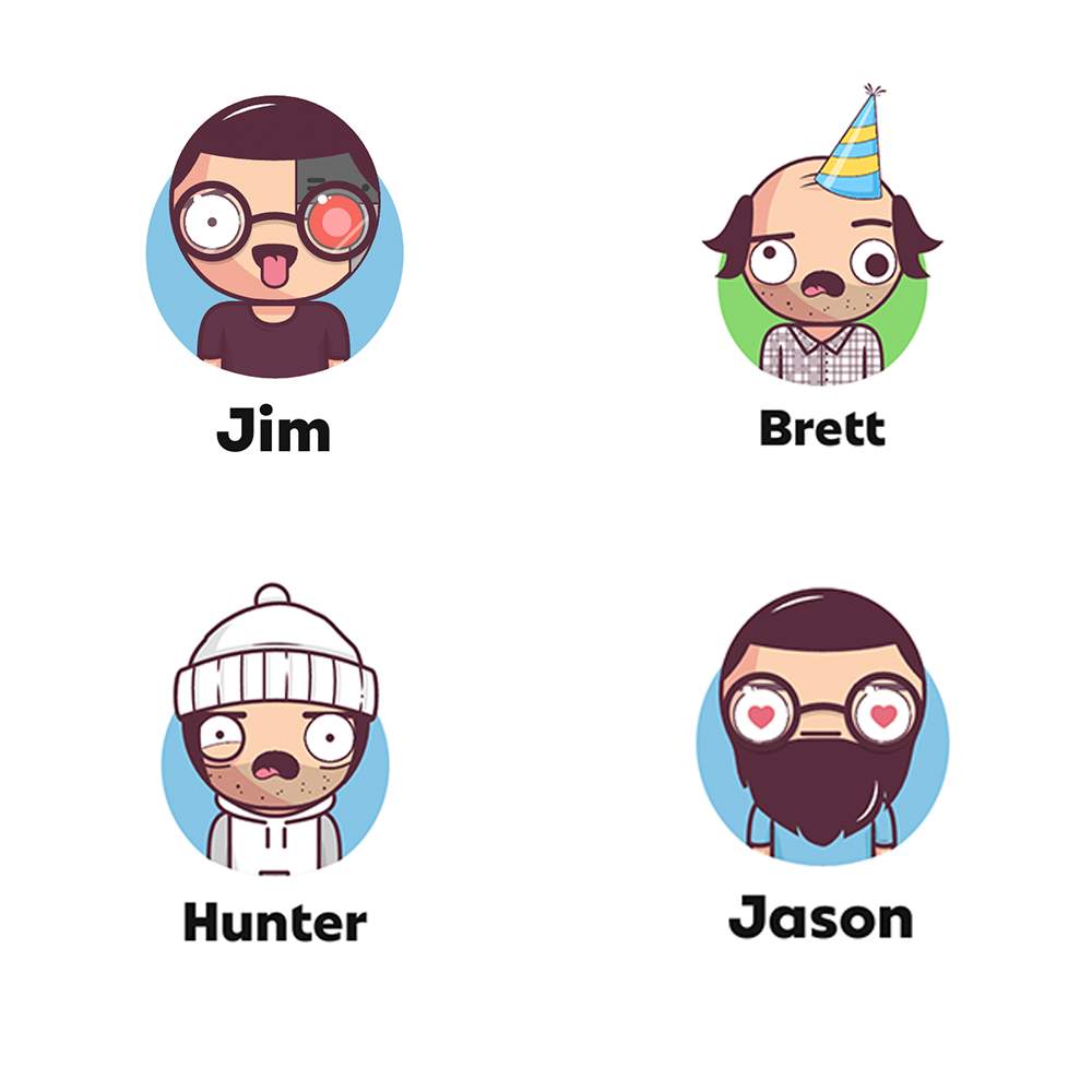 Current in-app profile pictures for the Pink Panda Wallet