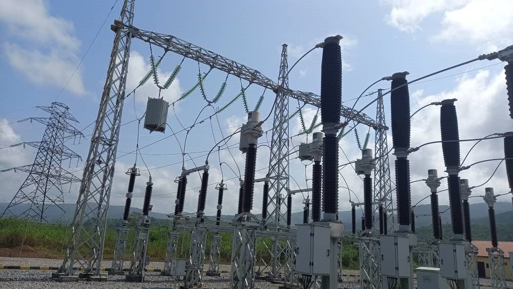 A 161 kV transmission line connection at the CLSG Bumbuna substation