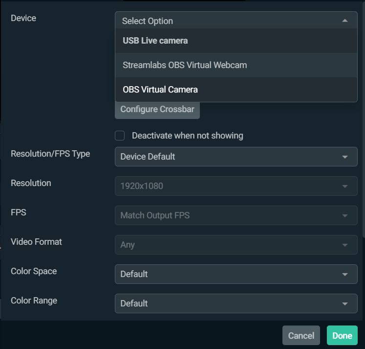 Streamcam obs online