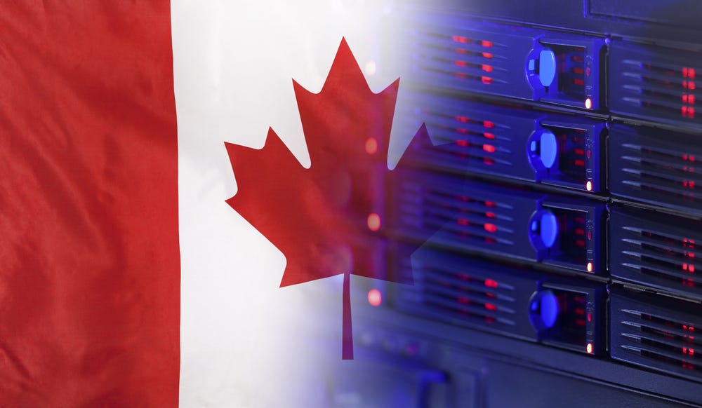 Canadian flag/server (web hosting provider)