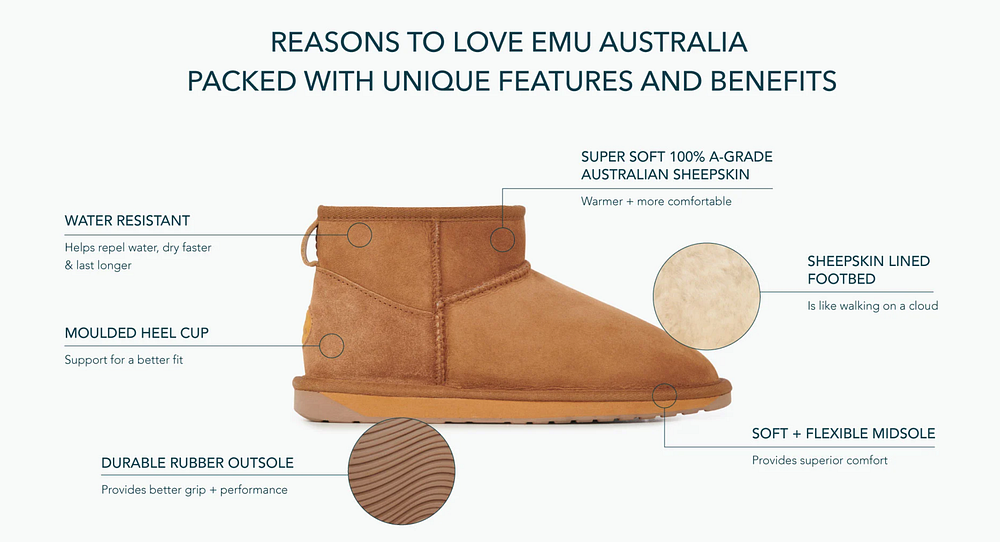 EMU STRIING MINI BOOTS