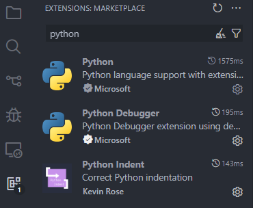 Python Extension in VS Code