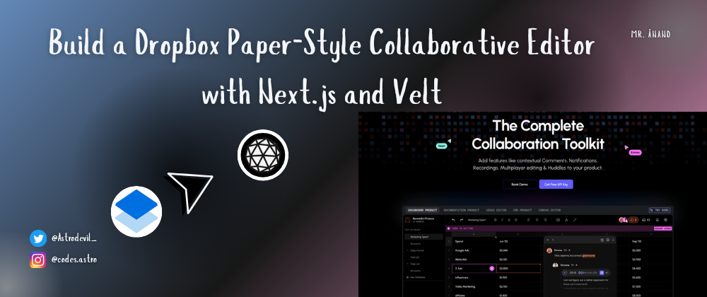 Build a Dropbox Paper-Style Collaborative Editor with Next.js and Velt