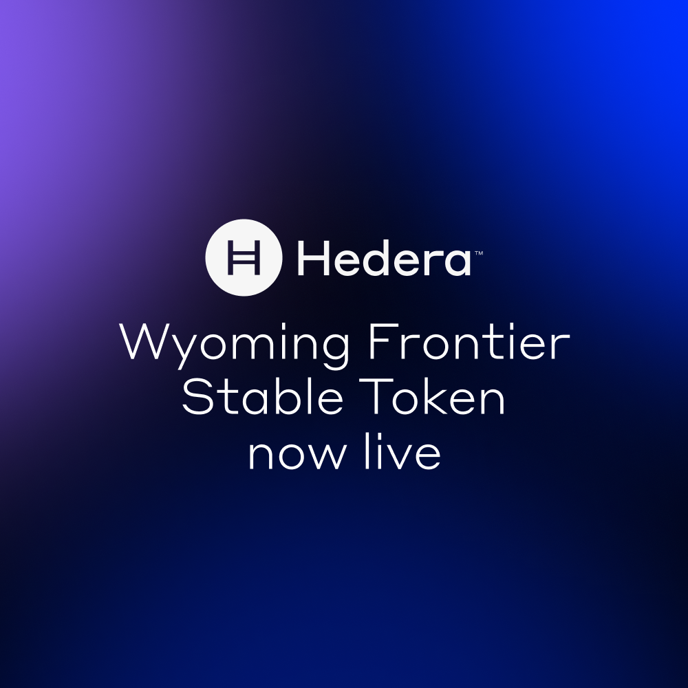 Wyoming Frontier Stable Token (FRNT) now live on Hedera