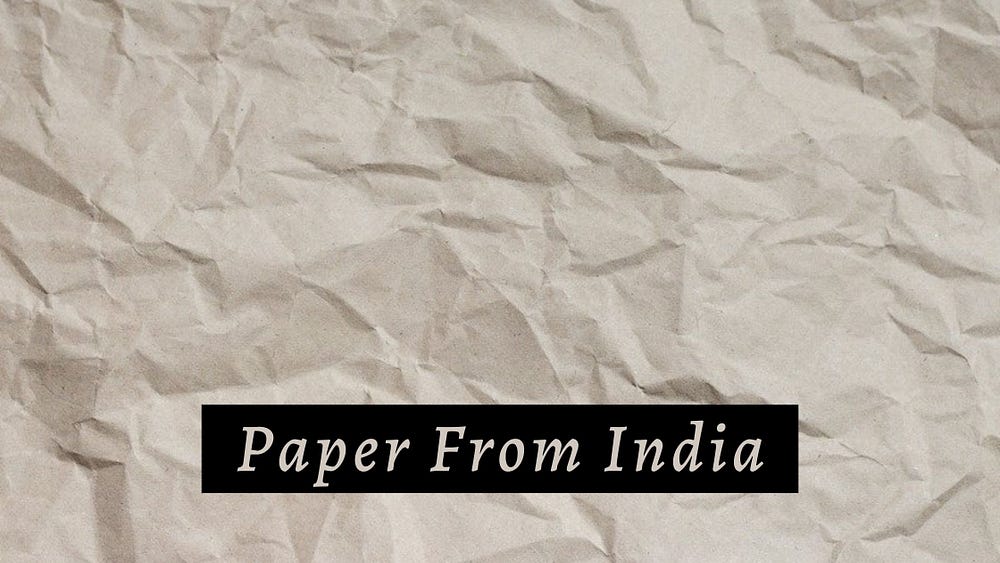 paper from india