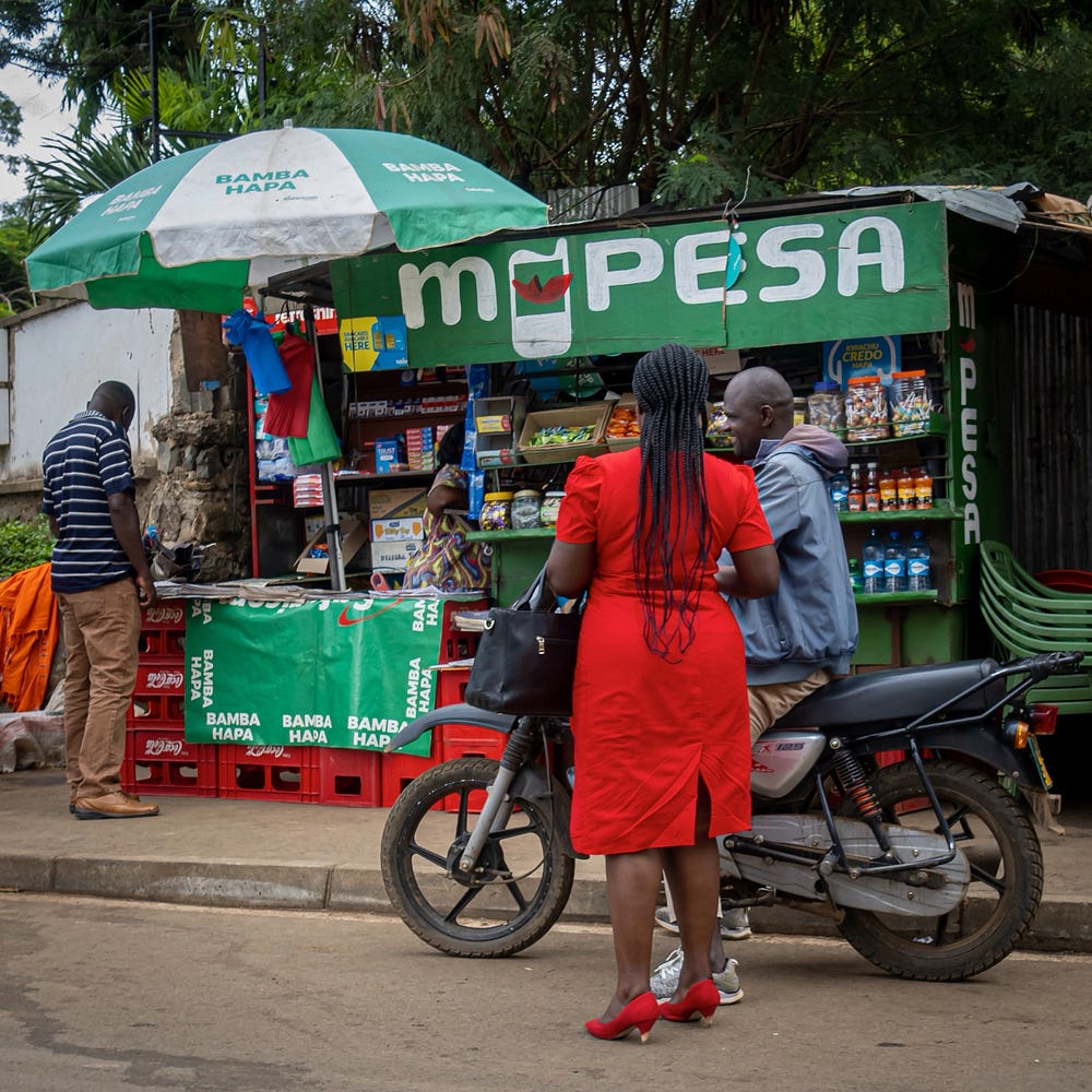 mpesa sheds are everywhere.