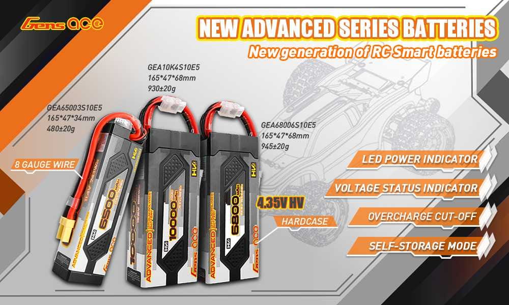 Gens ace Advanced Series begins a new generation of RC smart battery