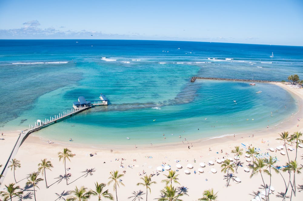 Surfing in Waikiki Hawaii
