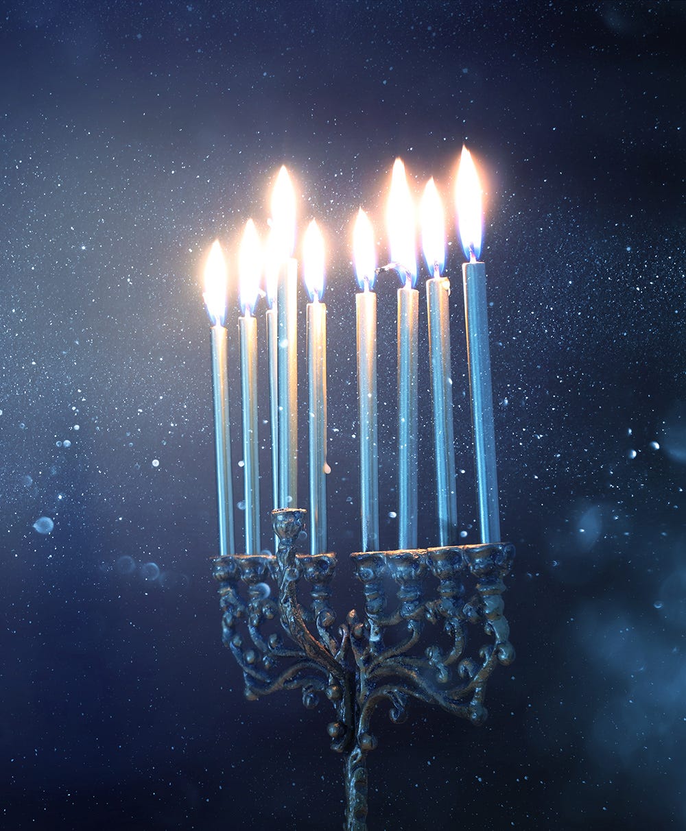 Candles for Chanukah.