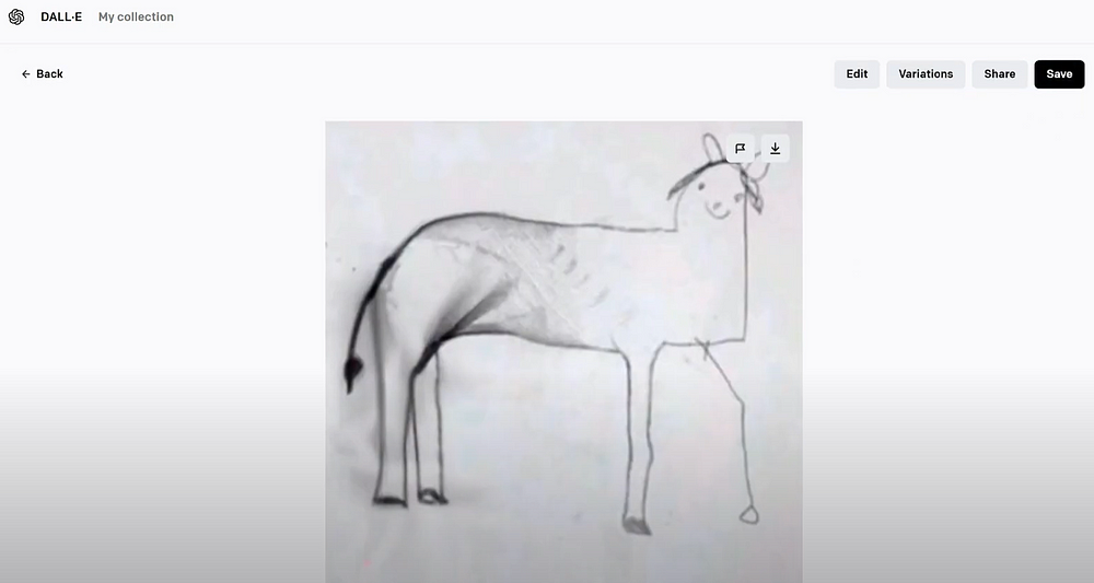 Unfinished horse drawing meme