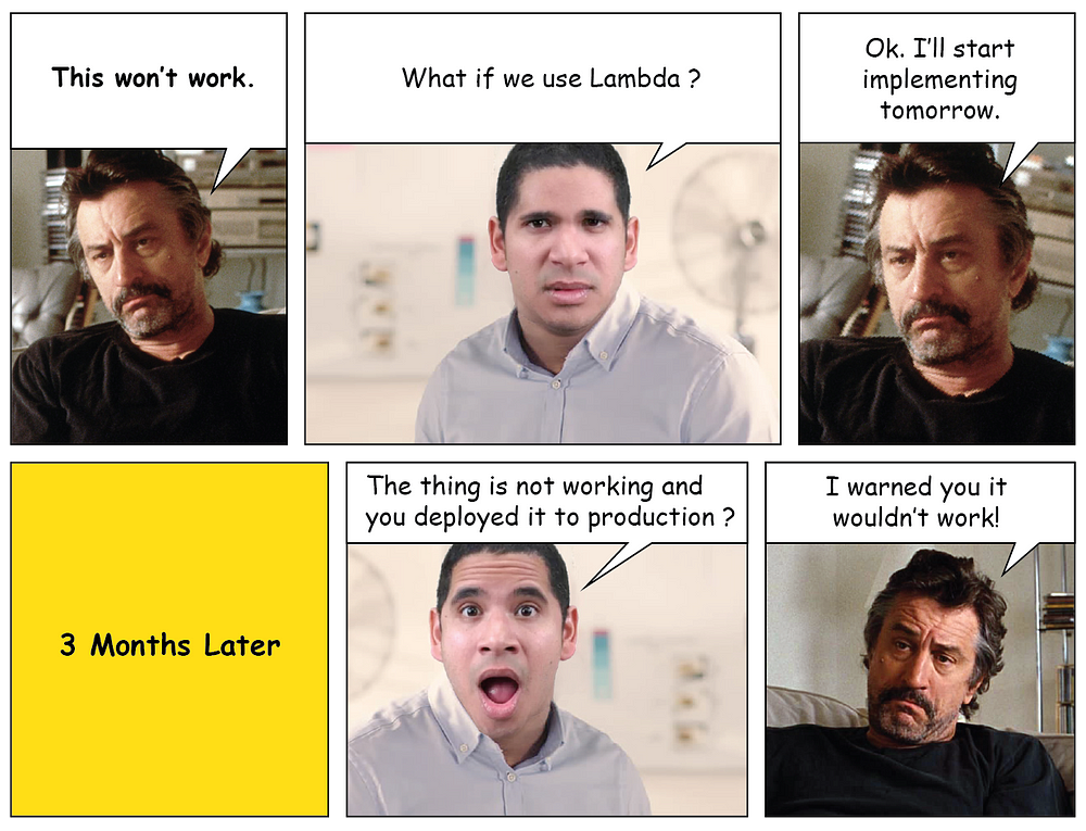 Types of Developers You're Likely to Find Comic #7: The Imploder