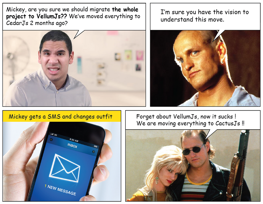 Types of Developers You're Likely to Find Comic #4: The Idealist