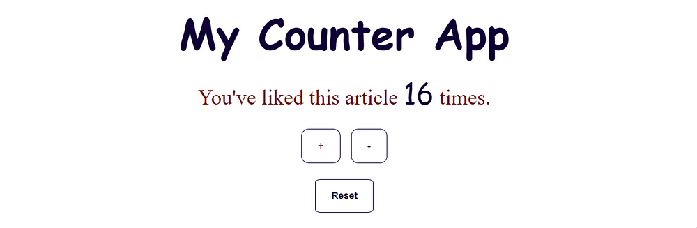 React Counter App