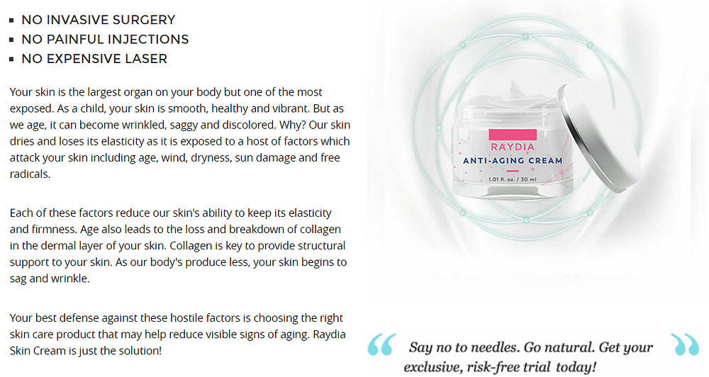 raydia face cream