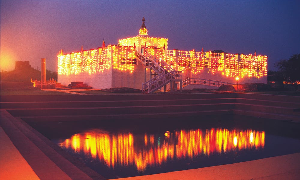 Lumbini is one of the best tourist attractions in Nepal